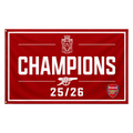 Arsenal Premier League Champions 25/26 Flag/Banner - 5x3ft