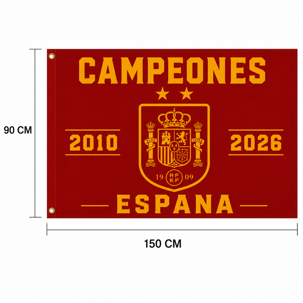 Spain/España - Champions 2010 & 2026 - FIFA World Cup Champions Flag/Banner