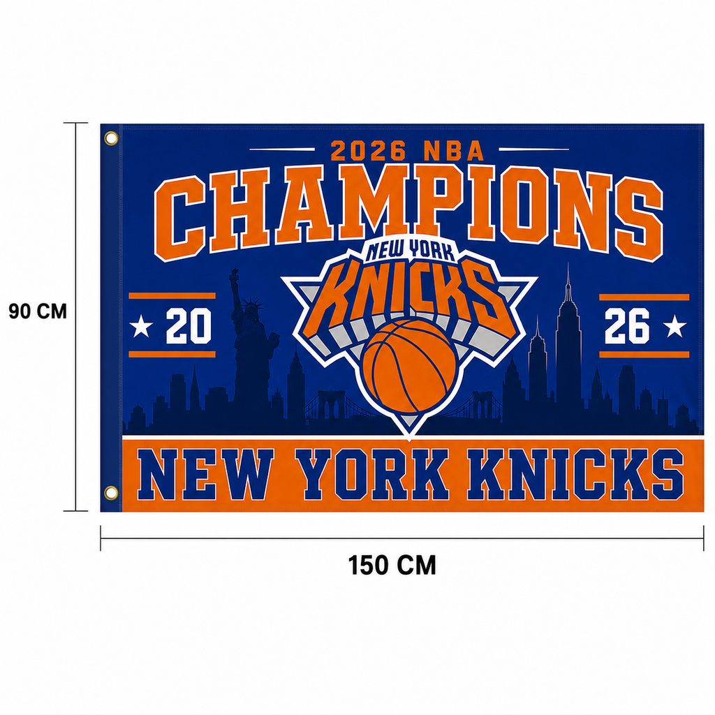 New York Knicks - 2026 NBA Champions - Commemorative Flag/Banner