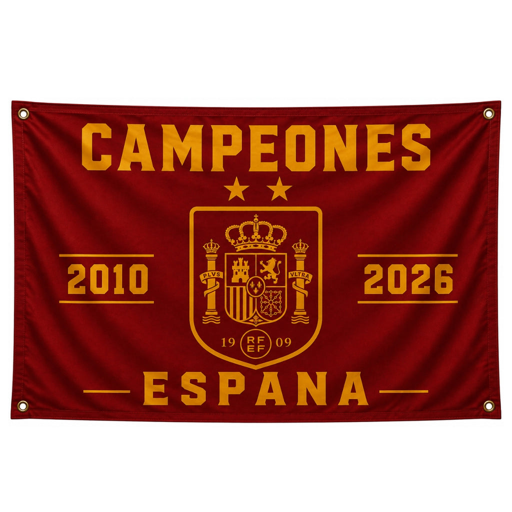 Spain/España - Champions 2010 & 2026 - FIFA World Cup Champions Flag/Banner
