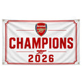 Arsenal FC - Champions 2026 - Premier League Winners Flag/Banner for Fans | 5x3ft