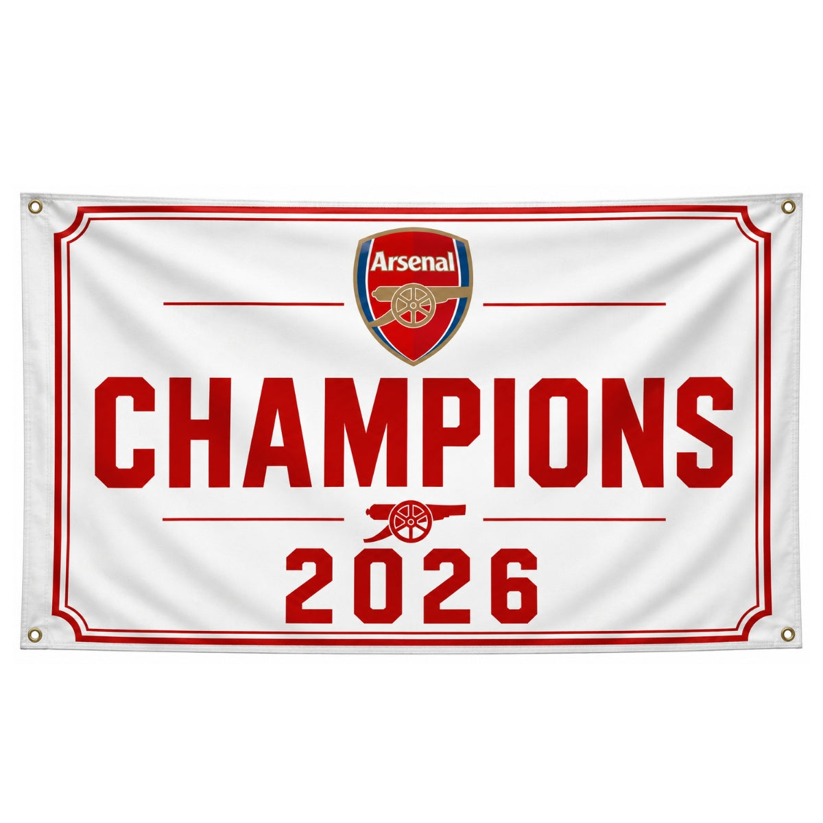 Arsenal FC - Champions 2026 - Premier League Winners Flag/Banner for Fans | 5x3ft